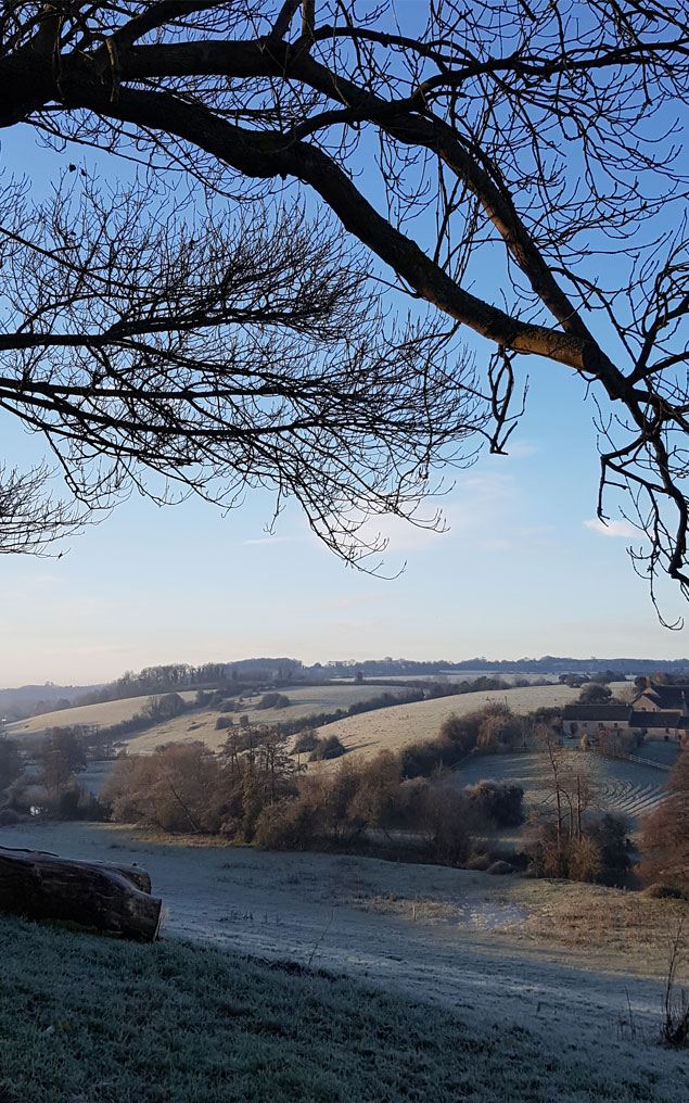 Frosty Morning on the Chew River by Amelie Bleakley 