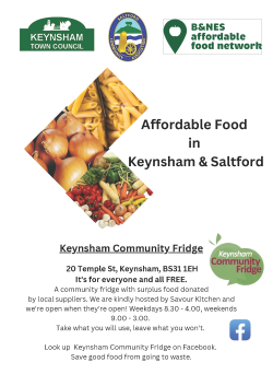 Affordable Food in Keynsham and Saltford 